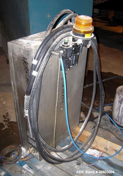 Used Videojet Ink Jet Marking Machine, Model Excel/273/AF. 1/50/60/100-240 volt, 2 scfm, 100 psi. Includes 2 printing heads and a pedestal stand.