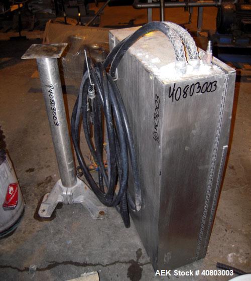 Used Videojet Ink Jet Marking Machine, Model Excel/273SE. 1/50/60/100-240 volt, 2 scfm, 100 psi. Includes 2 printing heads and a pedestal stand.