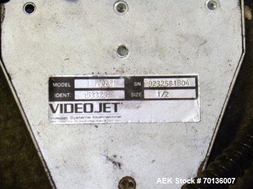 Used Video Jet Maxum Large Character Case Coder. Dual Module unit capable of printing single to four lines of print. Character size: 3/8" to 2-1/4" in a choice of 5 x 7 or 10 x 16 dot matrix.Coding c...