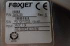 Unused- Foxjet Model 2464238 Stainless Steel Ink Jet Coder Print Head with Foxjet Marksman Duo Push Button Controller with Full Alpha Numeric Keypad. Conveyor  Mount Kits, Pro Series AC STII Type Ink...
