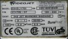 Used VideoJet Model Excel 170i Small Character Ink Jet Coder. Machine prints 10 characters per inch single line. Can print 1 to 3 lines at speeds up to 916 ft/min, up to 1832 characters per second. F...