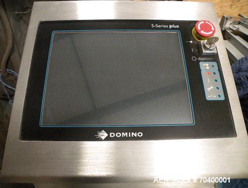Used Domino S300 Plus Purple Laser Coder, capable of producing two lines of code in excess of 1000 bottles per minute. Laser type sealed CO2. Power 35W. Characters per second: 800. Line speed up to 3...