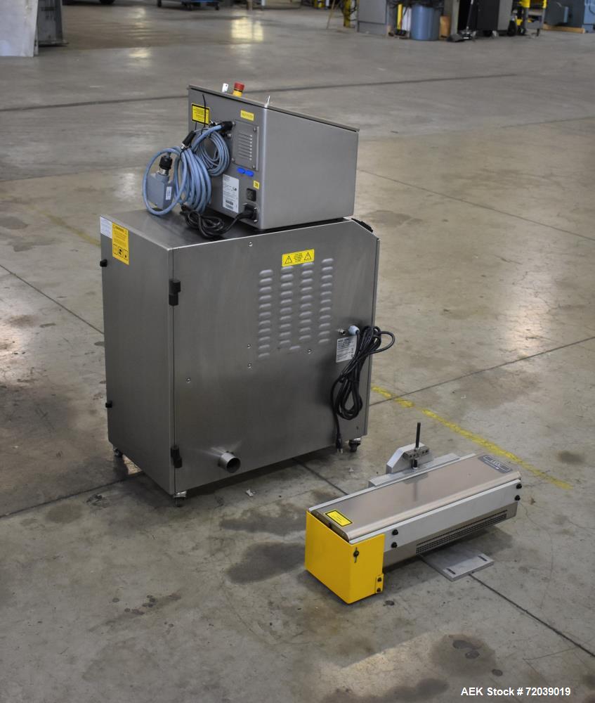 Used Markem-Imaje Laser Coder, Type 7031. Production line speed maximum 300m/min. Marking speed maximum 1,000 characters/s. Character height 1 to 100mm, no limit on number of text lines. Includes mod...