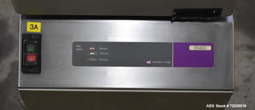 Used Markem-Imaje Laser Coder, Type 7031. Production line speed maximum 300m/min. Marking speed maximum 1,000 characters/s. Character height 1 to 100mm, no limit on number of text lines. Includes mod...