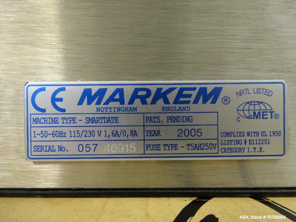 Used- Markem Model Smartdate 3i Hot Stamp Date Coder Head