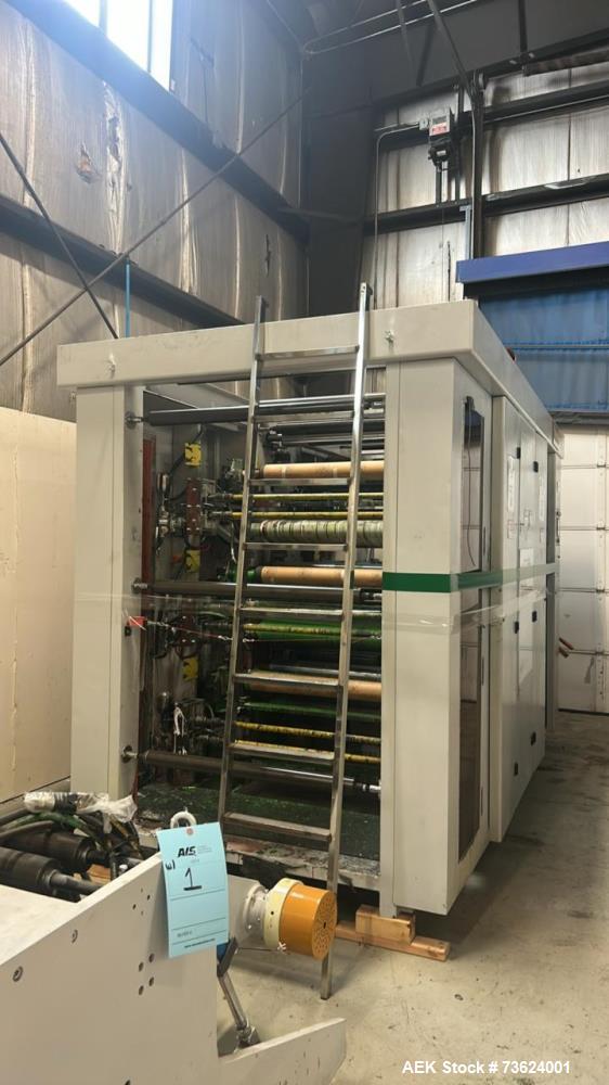 Used RZYS6-1000 6-Color Flexographic Printing Machine – 1000mm Web Width Flexo Press System