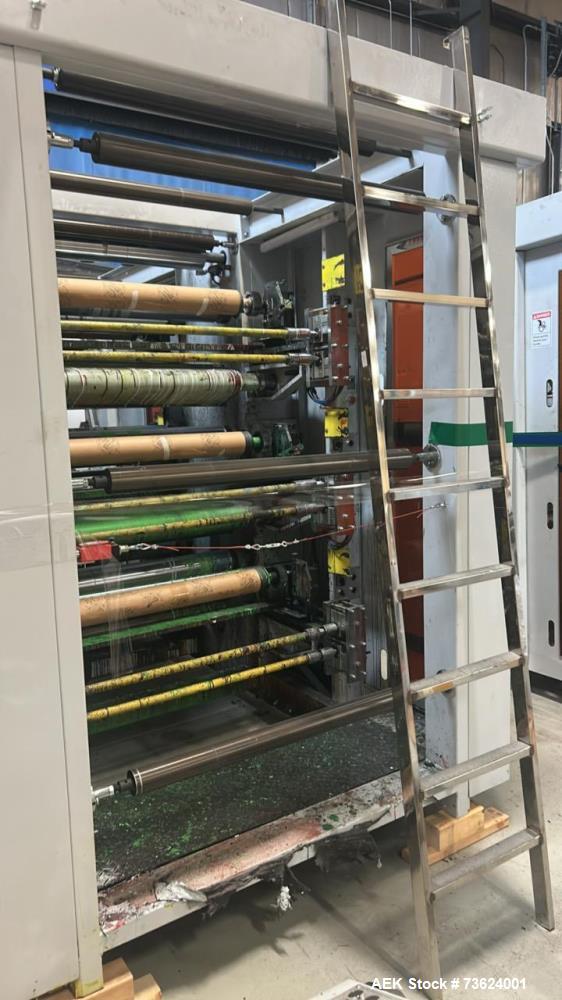 Used RZYS6-1000 6-Color Flexographic Printing Machine – 1000mm Web Width Flexo Press System