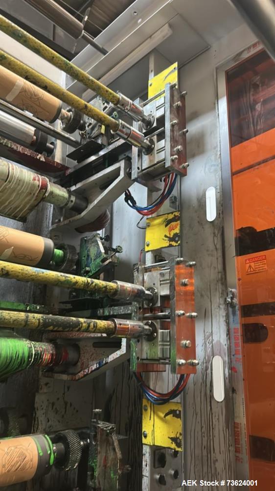 Used RZYS6-1000 6-Color Flexographic Printing Machine – 1000mm Web Width Flexo Press System
