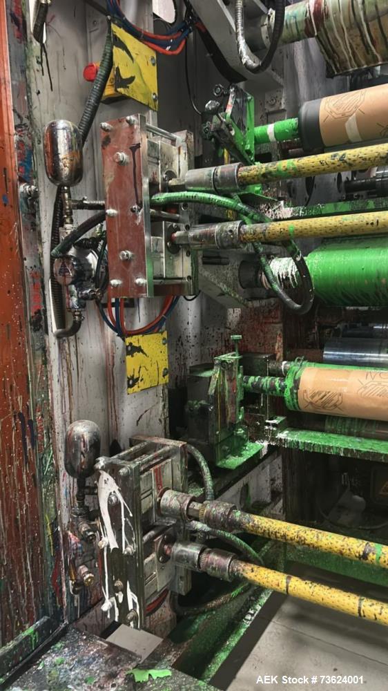 Used RZYS6-1000 6-Color Flexographic Printing Machine – 1000mm Web Width Flexo Press System