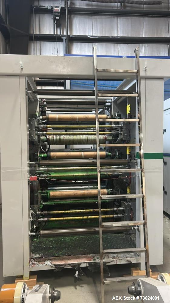 Used RZYS6-1000 6-Color Flexographic Printing Machine – 1000mm Web Width Flexo Press System