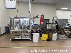 Used Apex C-500 Automatic Rotary Plastic Tube Labeler & Printer – Up to 150 Tubes/Minute with UV Curing