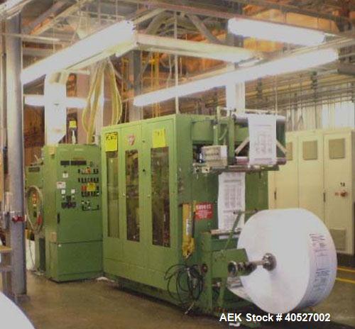 Used Complete bagging line consisting of the following equipment:  Windmoller & Holscher sack and filling machine, Daimant type 7330, capacity 1200 bags per hour @ 20 or 25 kg; Parsons sacking scale,...