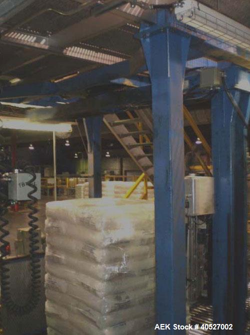 Used Complete bagging line consisting of the following equipment:  Windmoller & Holscher sack and filling machine, Daimant type 7330, capacity 1200 bags per hour @ 20 or 25 kg; Parsons sacking scale,...
