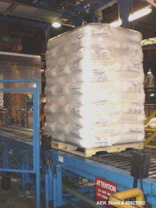 Used Complete bagging line consisting of the following equipment:  Windmoller & Holscher sack and filling machine, Daimant type 7330, capacity 1200 bags per hour @ 20 or 25 kg; Parsons sacking scale,...