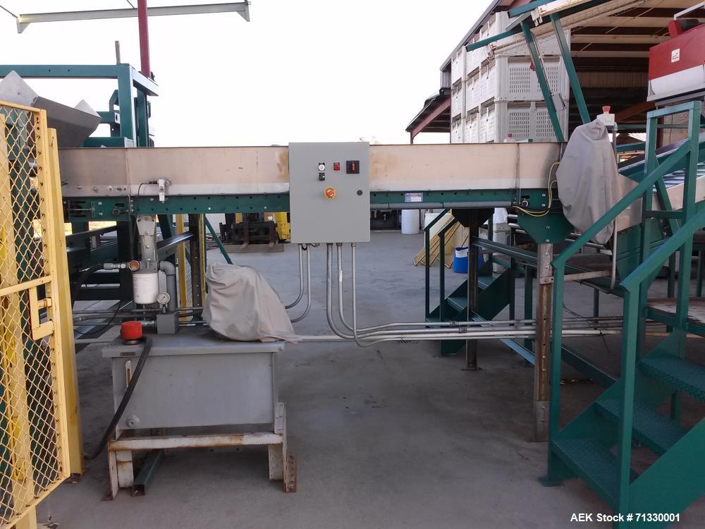 Used Complete Citrus Packing Line. Aweta- Autoline Sizer/Color Sorter. All other components manufactured by MAF Industries. Includes: Bin unstacker, bin stacker, heavy duty bin dump. (3) roller grade...