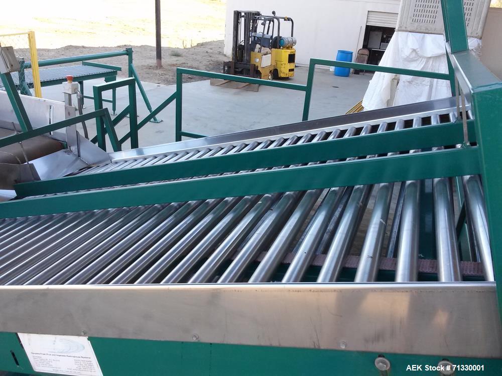 Used Complete Citrus Packing Line. Aweta- Autoline Sizer/Color Sorter. All other components manufactured by MAF Industries. Includes: Bin unstacker, bin stacker, heavy duty bin dump. (3) roller grade...