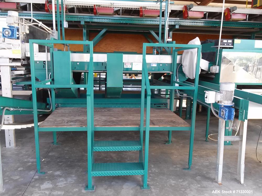 Used Complete Citrus Packing Line. Aweta- Autoline Sizer/Color Sorter. All other components manufactured by MAF Industries. Includes: Bin unstacker, bin stacker, heavy duty bin dump. (3) roller grade...