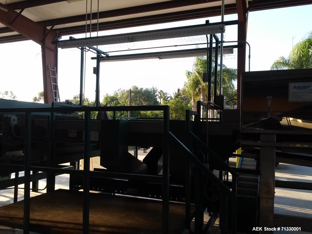 Used Complete Citrus Packing Line. Aweta- Autoline Sizer/Color Sorter. All other components manufactured by MAF Industries. Includes: Bin unstacker, bin stacker, heavy duty bin dump. (3) roller grade...