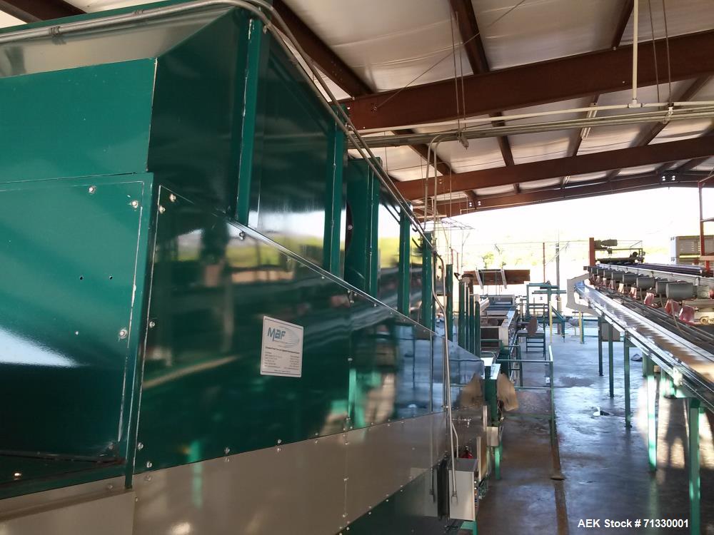 Used Complete Citrus Packing Line. Aweta- Autoline Sizer/Color Sorter. All other components manufactured by MAF Industries. Includes: Bin unstacker, bin stacker, heavy duty bin dump. (3) roller grade...
