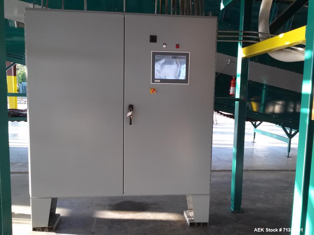 Used Complete Citrus Packing Line. Aweta- Autoline Sizer/Color Sorter. All other components manufactured by MAF Industries. Includes: Bin unstacker, bin stacker, heavy duty bin dump. (3) roller grade...