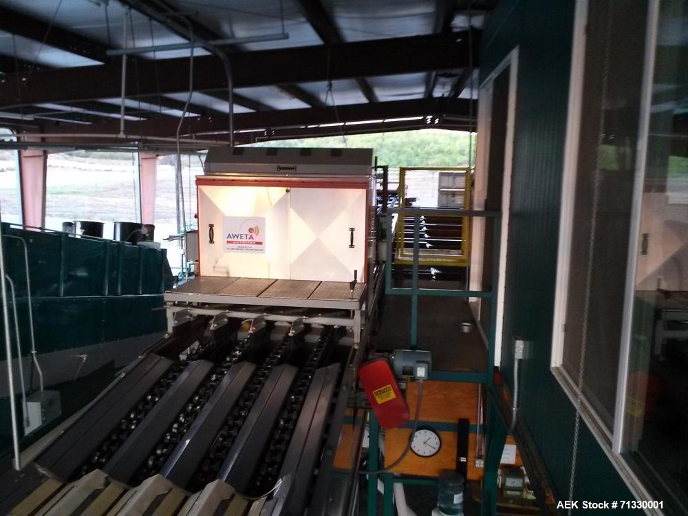 Used Complete Citrus Packing Line. Aweta- Autoline Sizer/Color Sorter. All other components manufactured by MAF Industries. Includes: Bin unstacker, bin stacker, heavy duty bin dump. (3) roller grade...