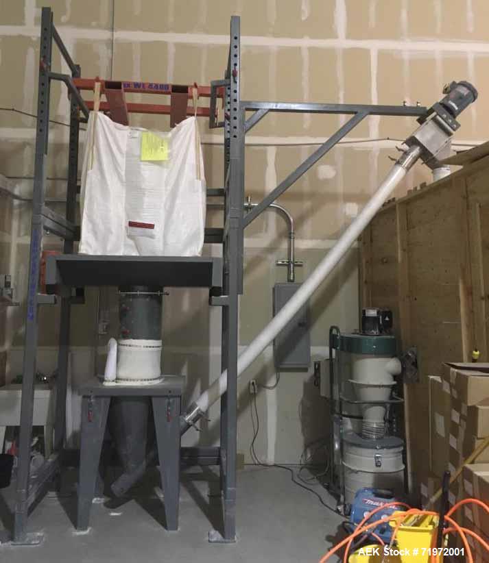 Used Line Consists of a Super Sack Unloader and Flexible Screw Conveyor Dischar