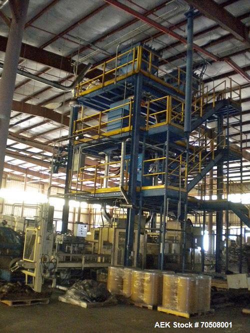 Used-Chronos Richardson Bulk Bag Filling Line capable of speeds up to 14 bags per minute or 30,000 lbs per hour.  Two system...