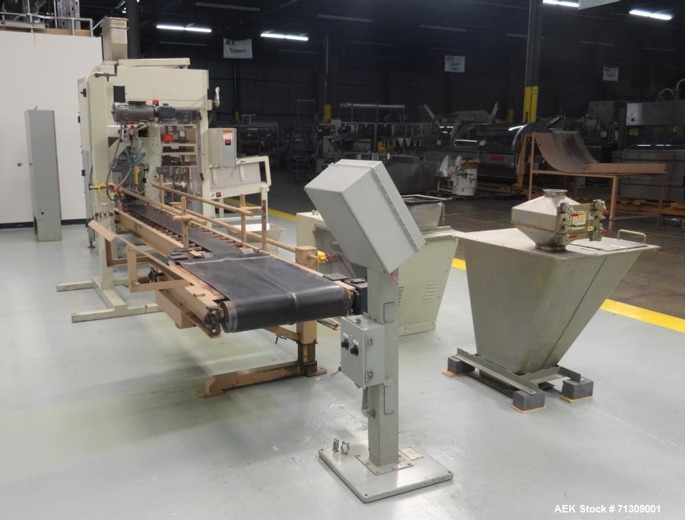Used Thiele Model 7134A Automatic Bulk Hanger with Thiele 6161 Scale Filler