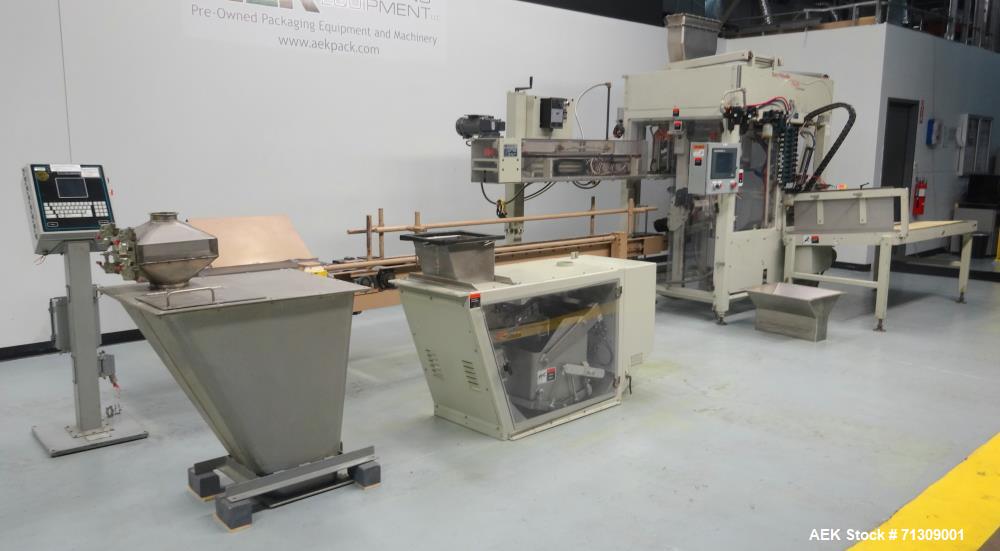 Used Thiele Model 7134A Automatic Bulk Hanger with Thiele 6161 Scale Filler