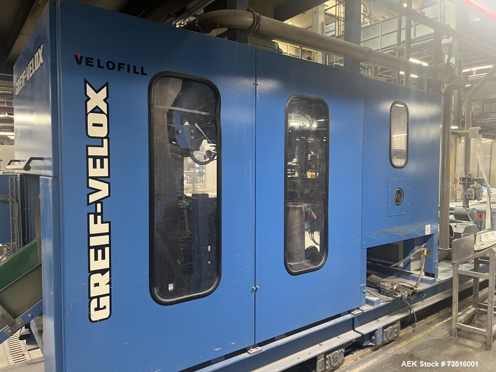 Greif Velox Model Velofill – Open Bag Mounting, Filling & Seal Machine (Used, 2017)