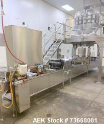 Used Precision PMD Tub and Tray Packing Line with Scale and Labeler