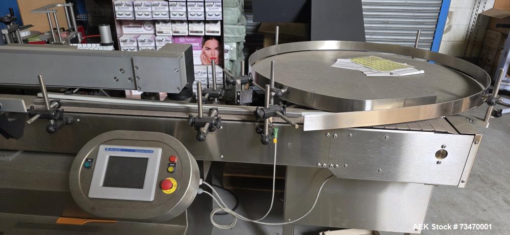 Used Capmatic Bottling Line for Nail Polish – Capper, Filler, Labeler, SS, Allen Bradley Controls