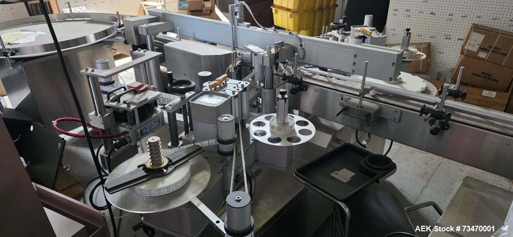 Used Capmatic Bottling Line for Nail Polish – Capper, Filler, Labeler, SS, Allen Bradley Controls