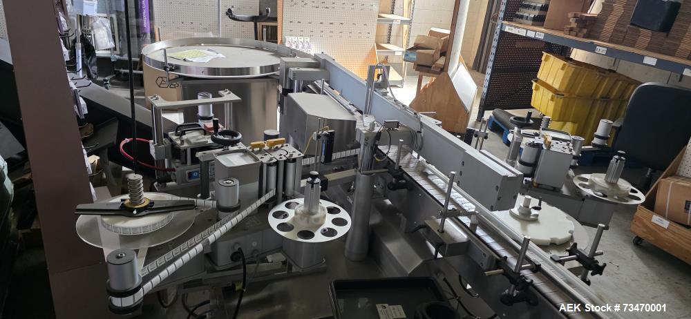 Used Capmatic Bottling Line for Nail Polish – Capper, Filler, Labeler, SS, Allen Bradley Controls