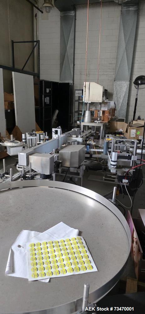 Used Capmatic Bottling Line for Nail Polish – Capper, Filler, Labeler, SS, Allen Bradley Controls