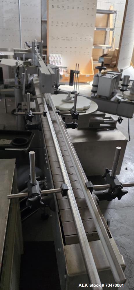 Used Capmatic Bottling Line for Nail Polish – Capper, Filler, Labeler, SS, Allen Bradley Controls