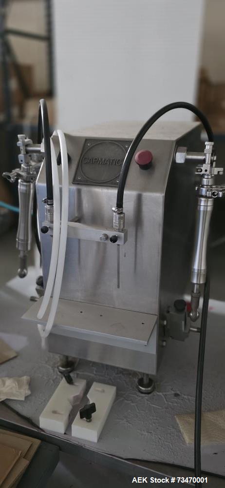Used Capmatic Bottling Line for Nail Polish – Capper, Filler, Labeler, SS, Allen Bradley Controls