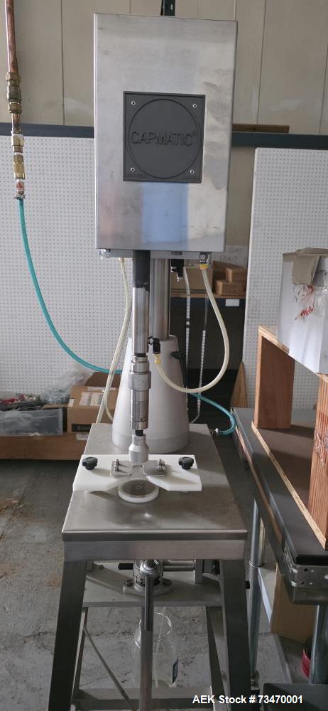 Used Capmatic Bottling Line for Nail Polish – Capper, Filler, Labeler, SS, Allen Bradley Controls
