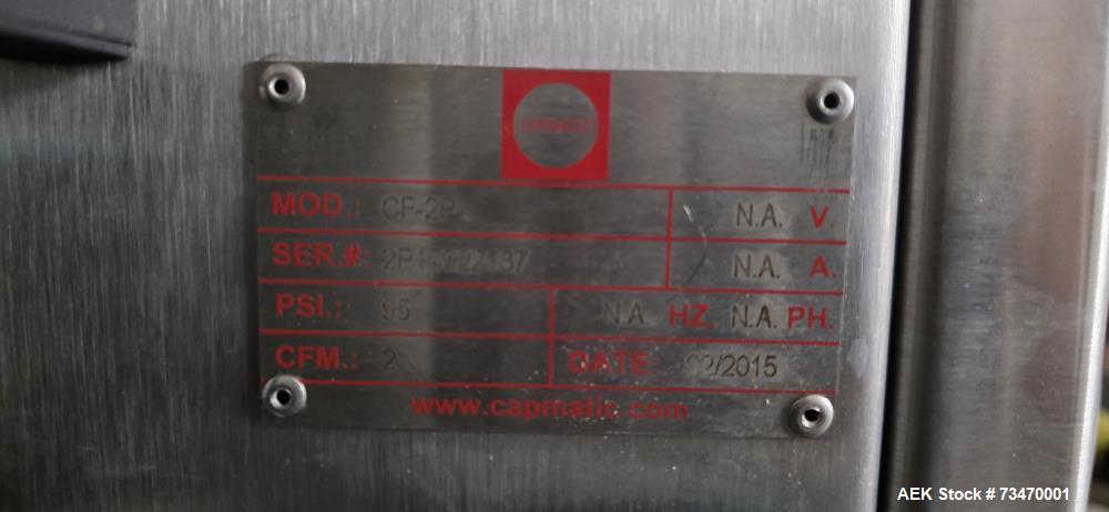 Used Capmatic Bottling Line for Nail Polish – Capper, Filler, Labeler, SS, Allen Bradley Controls