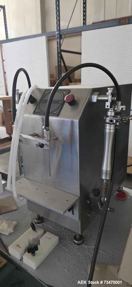 Used Capmatic Bottling Line for Nail Polish – Capper, Filler, Labeler, SS, Allen Bradley Controls