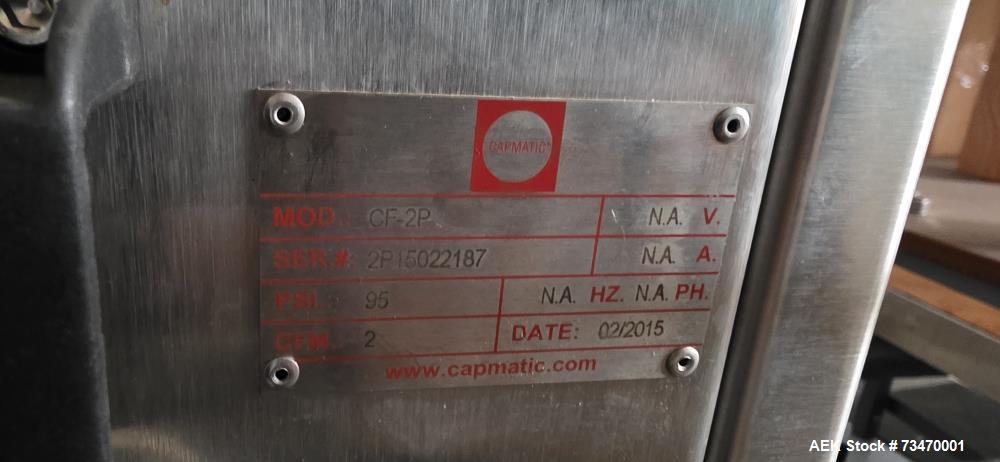 Used Capmatic Bottling Line for Nail Polish – Capper, Filler, Labeler, SS, Allen Bradley Controls