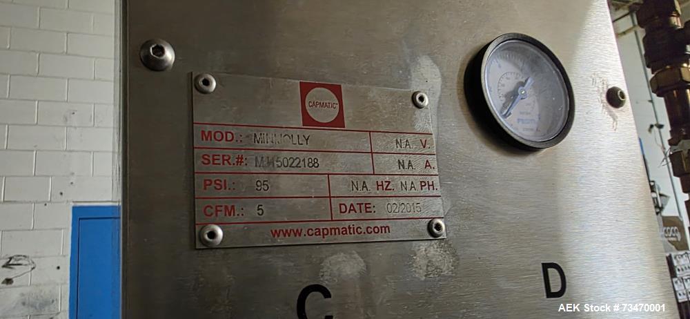 Used Capmatic Bottling Line for Nail Polish – Capper, Filler, Labeler, SS, Allen Bradley Controls