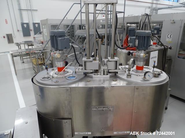 Used Complete Weckerle Lipstick Filling and Cartoning Line