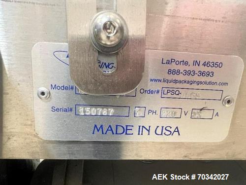 Used Liquid Packaging Solutions Automatic Inline Filler and Capper