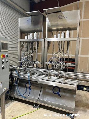 Used Liquid Packaging Solutions Automatic Inline Filler and Capper
