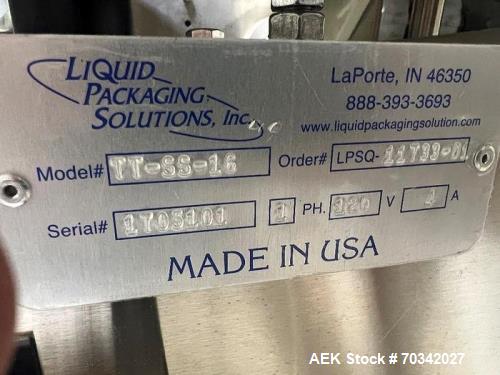 Used Liquid Packaging Solutions Automatic Inline Filler and Capper