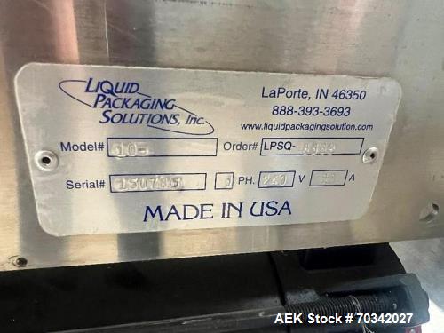 Used Liquid Packaging Solutions Automatic Inline Filler and Capper