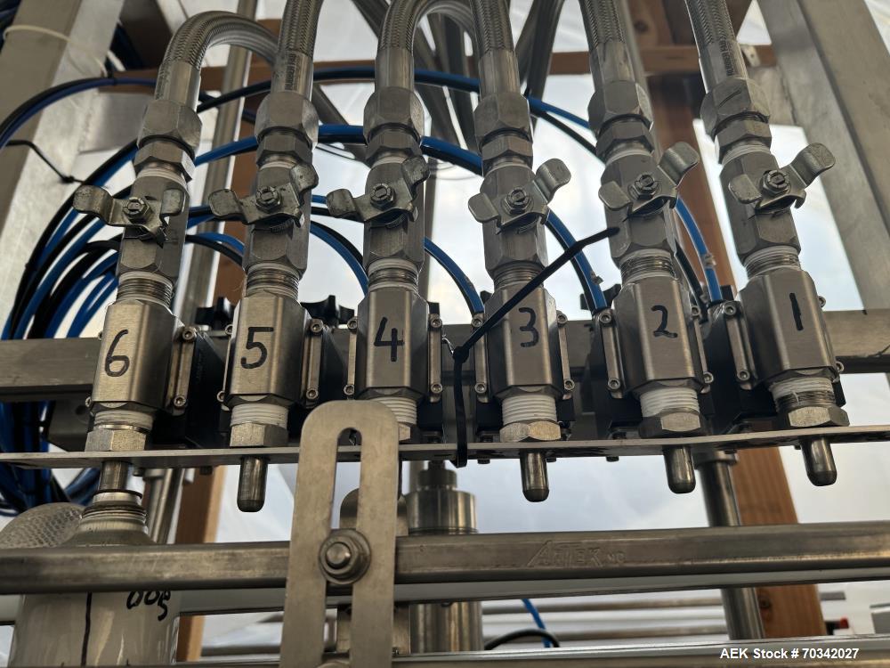Used Liquid Packaging Solutions Automatic Inline Filler and Capper