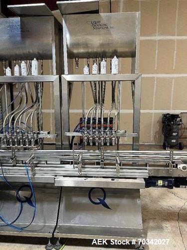 Used Liquid Packaging Solutions Automatic Inline Filler and Capper