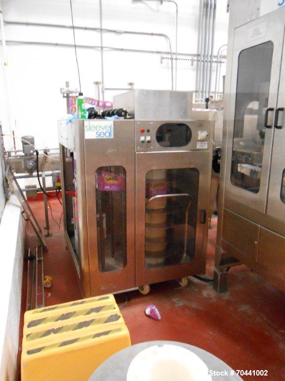 Used Hot Fill Beverage Line capable of up to 600 bottles per minute, comprised of the following equipment: Sentry model 5022 depalletizer; Alliance lowerator; Filler Specialties monobloc 54 head fill...